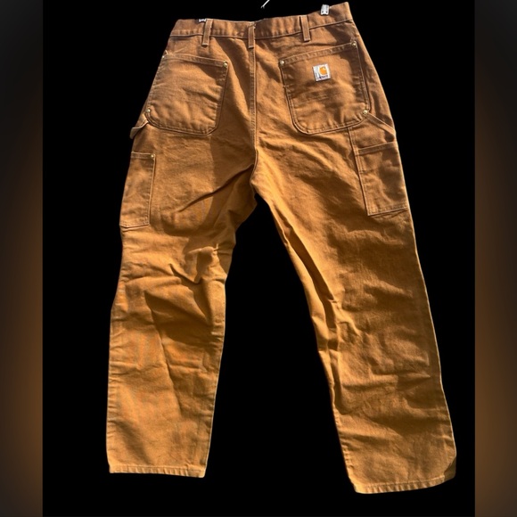 EUC Crisp Clean Tan Men’s Carhartt Dungarees Style Jeans - Picture 2 of 5